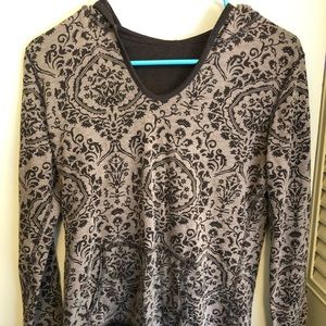 Brown floral hoodie